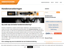 Tablet Screenshot of hondenverzekeringen.org